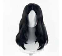 WCCNKK Anime Cosplay Pieck Finger Parrucca, Capelli Neri di Media Lunghezza da Donna, Materiale Resistente al Calore, con Cappuccio Parrucca Gratuito, per Festa Carnevale Halloween