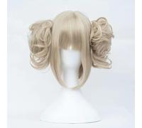 WCCNKK Parrucca Cosplay Anime Himiko Toga, Parrucca Bionda in Lino da Donna, Parrucca Sintetica Resistente al Calore + cap della Parrucca, per Halloween Costume Party, Regali Decorativi Anime