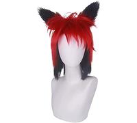 WCCNKK Parrucche Cosplay Anime, Parrucche Di Cosplay Alastor Con Tappo Di Parrucca Gratuito, Adatto Per Feste Di Halloween, Vita Notturna, Carnevale, Accessori Decorativi, Regalo Anime