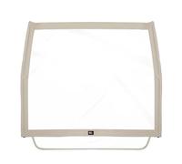 WCDFTASL Compatibile con Il Parabrezza Pieghevole for Golf Cart Club Car DS Tempo Precedent, Parabrezza Anteriore Portatile in PVC(Beige)