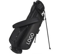 WCDFTASL Compatibile con la Borsa da Golf Ultraleggera PGM, Borsa da Domenica in Microfibra Resistente for Uomo(Black)