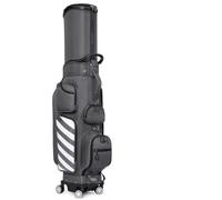 WCDFTASL Compatibile con la Borsa da Viaggio da Golf Standard PGM QB041 con Guscio Rigido, Lucchetto e Copertura Antipioggia for Aereo(Gray)