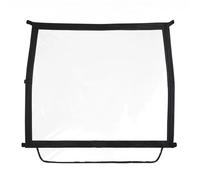 WCDFTASL Parabrezza Pieghevole for Golf Cart Club Car DS, Tempo, Precedent, Parabrezza Anteriore in PVC 600D Leggero(Black)