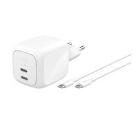 Belkin BoostCharge 67W Dual USB-C PD Wall Chrg Cavo WCH020KQ2MWH-B6