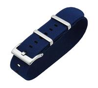 WchsTUmpxN Cinturino universale, 20mm/22mm Truppe francesi Paracadute militare Nylon elastico Cinturini for orologi Nato Accessori for cinturini di ricambio adatti alla pelle(Dark Blue,22mm)