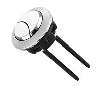 WchsTUmpxN Pulsante for WC, Pulsante di Scarico WC a Doppia Pressione, 1 Pezzo, Pulsante for WC in Argento da 37 mm, Forma Rotonda, Pulsanti for WC, Accessori for Il Bagno