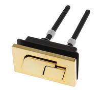 WchsTUmpxN Pulsante for WC, Pulsante for Scarico WC, 1 pz. 65 mm, Pulsante for Scarico WC Doppio, Colore Oro, Forma Quadrata, Accessori for Il Bagno