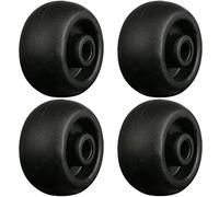 WchsTUmpxN Ruota for bagagli di ricambio, sostituzione ruote for bagagli, (set di 4) 35x22mm Riparazione in gomma silenziosa posteriore Ruota for bagagli di ricambio Ruote for valigie Parti Spinner
