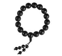 WCOCOW Feng Shui Bracciale al quarzo trasparente Bracciale mantra a sei caratteri Braccialetto di perline di cristallo Chakra Preghiera Bracciale Buona Fortuna Amuleto Buddista Bracciale Donne Uomini