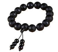 WCOCOW Feng Shui Bracciale al quarzo trasparente Bracciale mantra a sei caratteri Braccialetto di perline di cristallo Chakra Preghiera Bracciale Buona Fortuna Amuleto Buddista Bracciale Donne Uomini