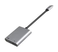 Wcone Occhiali da USB-C a AR con hub adattatore per Switch 2/OLED/1, Steam Deck, ROG Ally, iPhone 15-17, telefoni Android, Viture/RayNeo/Xreal, supporta la ricarica rapida PD da 100 W, 4K a 60 Hz 2K