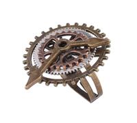 WCRAZYE Anello Steampunk per uomo donna fatto a mano personalizzato Vintage Steam Gear anelli retrò bronzo antico Steampunk Gear Ring Halloween Cosplay Party gioielli regali, Adjustable, Lega di