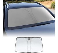 WCSMHYW Parasole per Parabrezza per VW Touareg III /(CR)/2019 2020 2021 2022 2023 2024, Blocca I Raggi UV Protezione Parasole Parasole Pieghevole e Portabile Accessori Auto,Silver