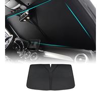 WCSMHYW Parasole per Parabrezza per VW Touareg III /(CR)/2019 2020 2021 2022 2023 2024, Blocca I Raggi UV Protezione Parasole Parasole Pieghevole e Portabile Accessori Auto,Black