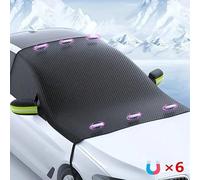 WCSMHYW Telo Parabrezza Auto Antigelo per Ford Kuga II (Facelift 2016) 2016 2017 2018 2019, Copriauto per Parabrezza Anteriore Specchietto Laterale, Antineve, Antipolvere,Black-Green
