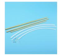 WCUAYJH 1/2/3 pz RC 3.17/4/4.76mm Tubo Ottone Barca Albero Manicotto + Tubo di Plastica Per 3.17/4/4.76mm 3/16 '' Albero Flessibile Cavo Flex Alx (4mm L400mm 2pcs)