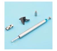 WCUAYJH 1 albero motore per barca RC da 4 mm in acciaio inox + vite a tre lame + giunto cardanico + manicotto dell'albero in acciaio inox + dado puntello (L10 cm 001-4 x 2,3 mm)