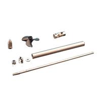 WCUAYJH 1 set di albero di trasmissione in acciaio inox da 4 mm + giunto cardanico + elica a 3 lame + manicotto dell'albero in acciaio inox + dado di prop per barca RC (L15 cm 014-4 x 3 mm)