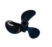 WCUAYJH 1PC 4mm Rc Boat Tre Lame Paddle 3 Lame Nylon Barca Elica Positivo & Reverse Vite Ad Alta Resistenza D28/32/36/40/44/48mm (PositiveD32For4mm)