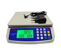 WCX Bilancia da Cucina Elettronica, Plastica ABS 10-30kg/0.5g, Bilancia Digitale Alta Precisione Display LCD (colore : Grigio, dimensioni : 10kg/0.5g)