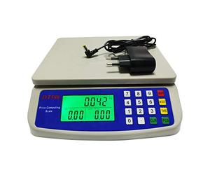 WCX Bilancia da Cucina Elettronica, Plastica ABS 10-30kg/0.5g, Bilancia Digitale Alta Precisione Display LCD (colore : Grigio, dimensioni : 10kg/0.5g)