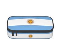 WCXTHGFA Astuccio elegante con stampa bandiera argentina, grande capacità, ideale per viaggi o uso quotidiano, Nero , Taglia unica, Astuccio per trucchi