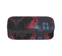 WCXTHGFA Astuccio elegante con stampa di hacker Attack, astuccio grande capacità, ideale per viaggi o uso quotidiano, Nero , Taglia unica, Astuccio per trucchi