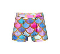 WCXTHGFA Biancheria intima comoda degli uomini della stampa variopinta dell'arcobaleno, slip del pugile per gli uomini, biancheria intima degli uomini, Nero , XXL