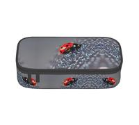 WCXTHGFA Coccinelle modello infinito maculato stampa multifunzionale astuccio astuccio estetico astuccio organizer per ufficio, Nero , Taglia unica, Custodia per chiave