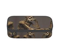 WCXTHGFA Interessante Scheletro Stampa Multifunzionale Astuccio Astuccio Estetico Astuccio Organizzatore Astuccio Ufficio, Nero , Taglia unica, Custodia per chiave