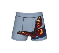 WCXTHGFA La bella biancheria intima degli uomini comodi della stampa delle farfalle, slip del pugile per gli uomini, biancheria intima degli uomini, Nero , XL