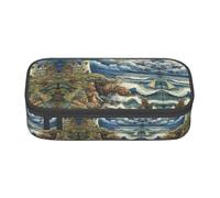 WCXTHGFA The Seaside Lighthouse - Astuccio multifunzione con stampa di un faro estetico, per uso in ufficio, Nero , Taglia unica, Custodia per chiave