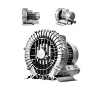 WCXTY Pompa Vortex370W,Soffiatore Rigenerativo Alta Pressione Canale Laterale per Acquacoltura Ossigenazione,Depurazione Acque,Aspirazione Polveri,Industria Ventilazione(350W)