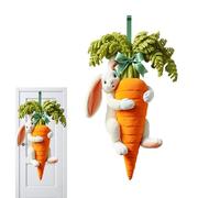 Wcybym Coperture per porte a molla, sfondo da parete con coniglietto e, striscione per porta d'ingresso, per portico, fattoria, vacanze, feste, celebrazioni, riunioni di famiglia, casa, interni