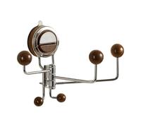 Wcybym Ganci A Per Doccia, Utilizzo Dello Spazio Ottimizzato, 18,4x5,3x17,1 Cm, Ganci A Rotanti Senza Foratura, Appendiabiti A Parete Per Bagno, Guarnizione Forte, Per Camera Da Soggior