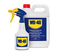 WD-40 - Prodotto Multifunzione - Lubrificante Tanica 5L + Dosatore Spray 500ml incluso - Sblocca, elimina cigolii, umidità, ruggine - Compatibile con tutti i metalli, plastica e gomma - Senza silicone