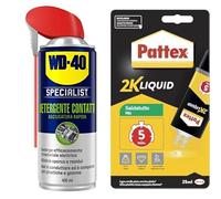 WD-40 Specialist Bundle Detergente Contatti 400 ml & PATTEX Saldatutto Mix 28g