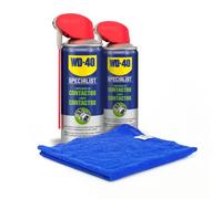 WD-40 Specialist® - Detergente per contatti x 2 + panno in microfibra