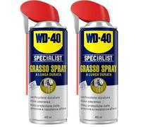 WD-40 - Specialist - Grasso Spray - Lubrificante a lunga durata - Adesione e tenuta ottimali - Elevata resistenza ad acqua, corrosione e temperature (da -20°C a +115°C) - Per tutti i metalli - 400ml