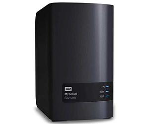 WD 4TB My Cloud EX2 Ultra 2-bay NAS - Network Attached Storage RAID, file sync, streaming, media server, with WD Red drives