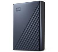WD 4TB My Passport Ultra Hard Disk Esterno Portatile, USB-C, USB 3.2 Gen 1/USB 3.0, Protezion con password, Software per la gestion e il backup, Formatto per Windows, Blu Notte