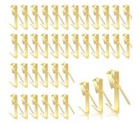 WD&CD 184 pezzi di ferramenta per appendere quadri kit per appendere quadri inclusi ganci per appendere quadri da 20 libbre/30 libbre/50 libbre quadri specchi, ganci chiodi per cornici accessori, oro