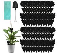WD&CD 48 Pcs Moscerini Piante Interno Adesivi Gialli Trappola per Mosche Acchiappamosche Adesivo per Moscerini, Afidi, Minatori e Mosche Bianche - Nero