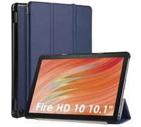 WD&CD Custodia Compatibile per Fire HD 10 2023 10.1", Ultra Sottile Smart Pelle Cover con Sonno/Sveglia la Funzione Compatibile per Fire HD 10 2023 10.1 Tablet - Nero