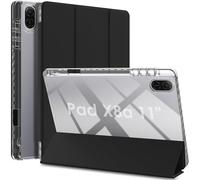 WD&CD Custodia Compatibile per Honor Pad X8a 11", Ultra Sottile Guscio Rigido in Acrilico Smart Pelle Cover con la Funzione Compatibile per Honor Pad X8a 11" Tablet, Nero