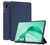 WD&CD Custodia Compatibile per Honor Pad X8a 11", Ultra Sottile PU leather Smart Pelle Cover con la Funzione Compatibile per Honor Pad X8a 11" Tablet - Blu Navy