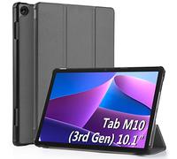 WD&CD Custodia Compatibile per Lenovo Tab M10 (3rd Gen) 10.1", Ultra Sottile Smart Pelle Cover con Sonno/Sveglia la Funzione Compatibile per Lenovo Tab M10 10.1 Tablet - Grigio