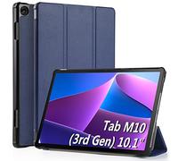WD&CD Custodia Compatibile per Lenovo Tab M10 (3rd Gen) 10.1", Ultra Sottile Smart Pelle Cover con Sonno/Sveglia la Funzione Compatibile per Lenovo Tab M10 10.1 Tablet - Blu Scuro