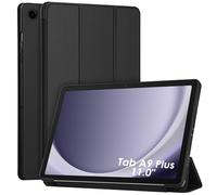 WD&CD Custodia Compatibile per Samsung Galaxy Tab A9 Plus 11", Ultra Sottile Smart Pelle Cover con Sonno/Sveglia la Funzione Compatibile per Galaxy Tab A9 Plus 11 Tablet - Nero