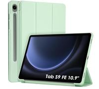 WD&CD Custodia Compatibile per Samsung Galaxy Tab S9 FE 10.9", Ultra Sottile Smart Pelle Cover con Sonno/Sveglia la Funzione Compatibile per Galaxy Tab S9 FE 10.9 Tablet - Verde